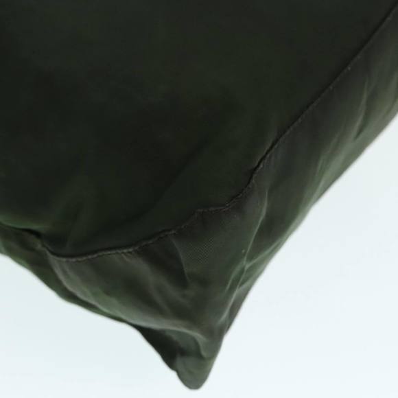 PRADA Tote Bag Nylon Green Silver Auth 90229 - Picture 16 of 16
